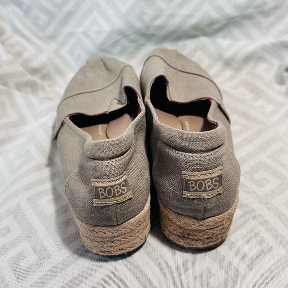 Skechers BOBS Beige Slip-On Shoes - Picture 4 of 5